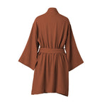 Kimono Bathrobe - Cotton Gauze - Tuscany Red - Carla