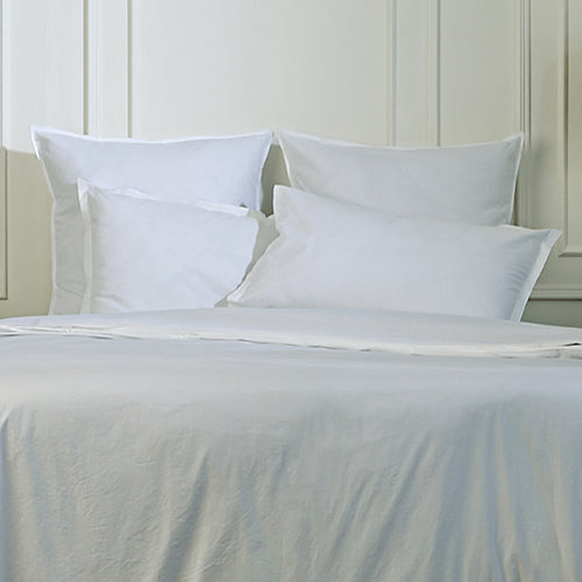 Nina - Parure + Taies - Percale De Coton - Blanc