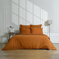 Nina - Parure + Taies - Percale De Coton - Caramel