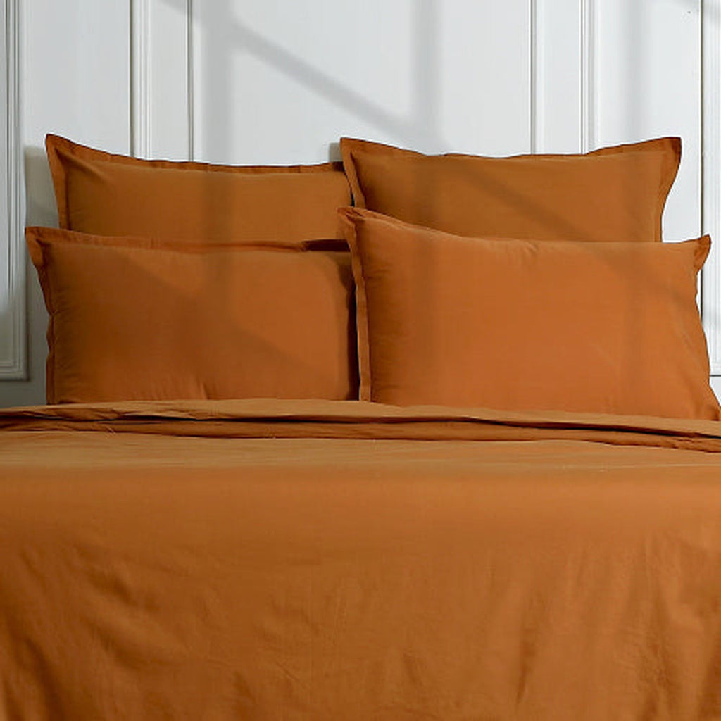 Nina - Parure + Taies - Percale De Coton - Caramel
