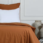Nina - Parure + Taies - Percale De Coton - Caramel