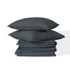 Luna - Bed Linen Set - Washed Cotton - Storm Blue