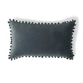 Velvet - Housse De Coussin - Velours De Coton - Bleu Orage