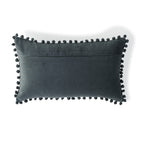 Velvet - Housse De Coussin - Velours De Coton - Bleu Orage