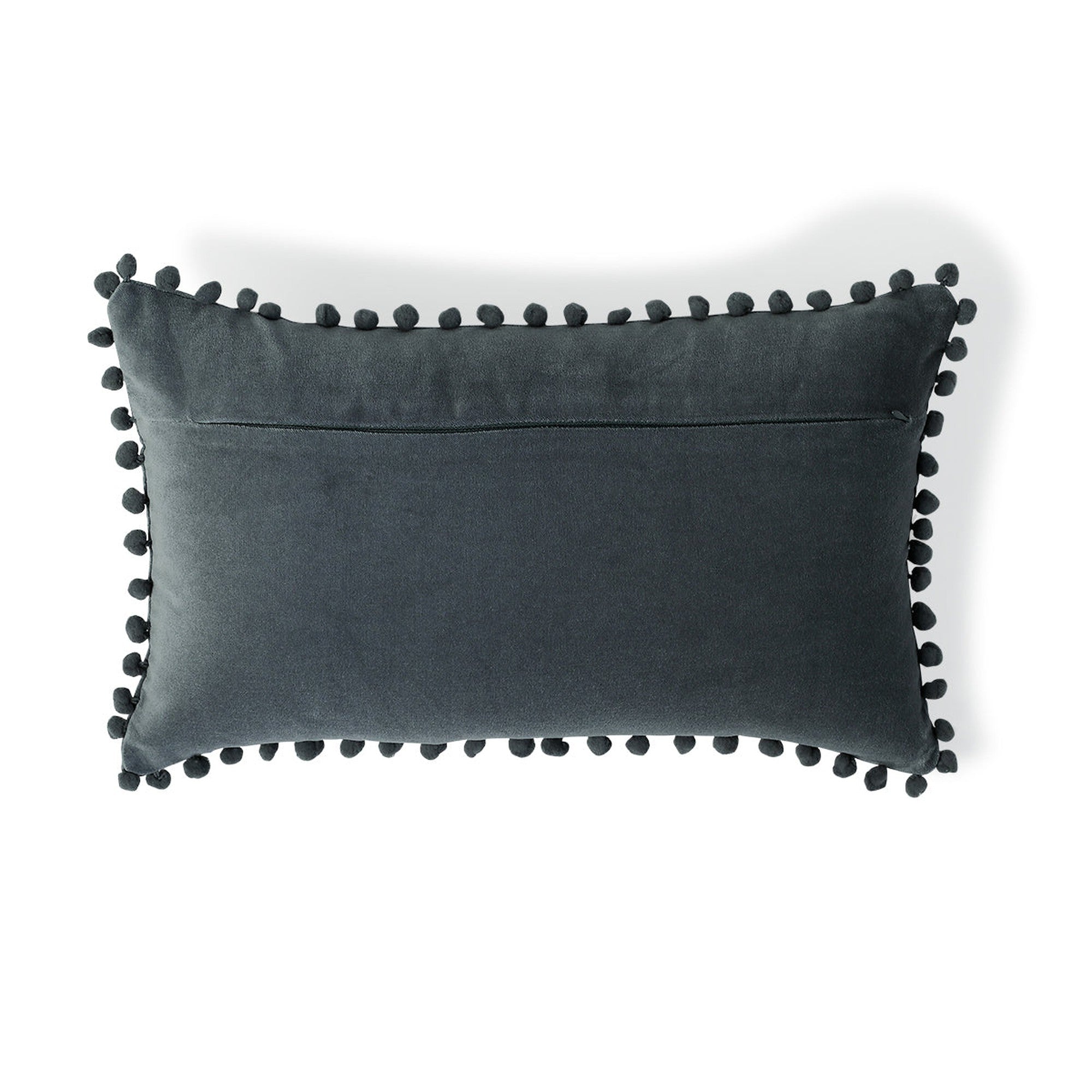 Velvet - Housse De Coussin - Velours De Coton - Bleu Orage