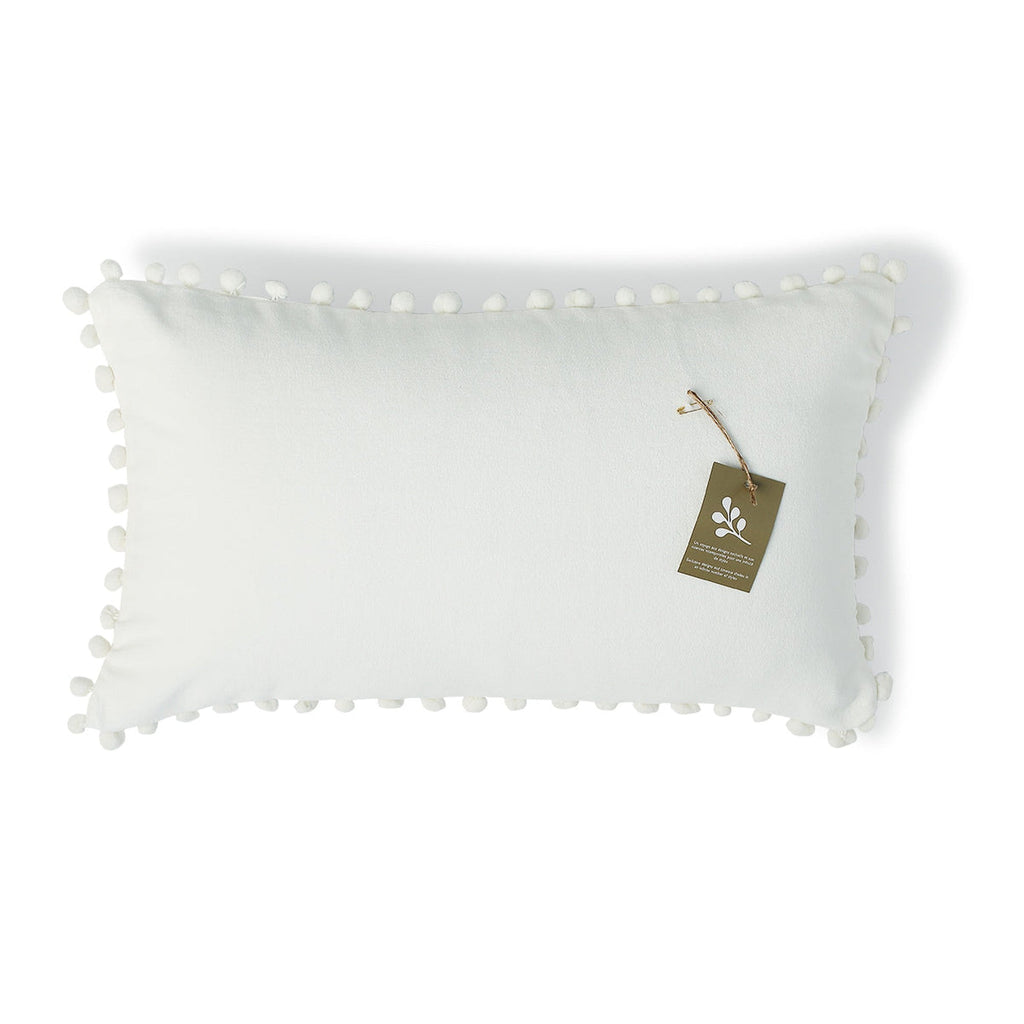 Velvet - Housse De Coussin - Velours De Coton - Écru
