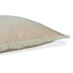 Funda de cojín Riva de terciopelo de algodón - Beige