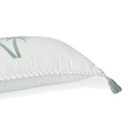 Housse De Coussin Toile De Coton 50X30 Oasis Bleu Glacier