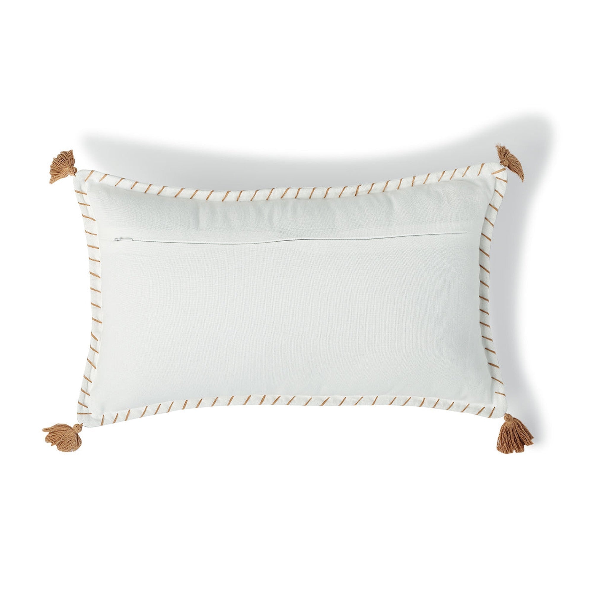Housse de coussin toile de coton 50x30 OASIS terre de sienne