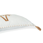 Housse de coussin toile de coton 50x30 OASIS terre de sienne