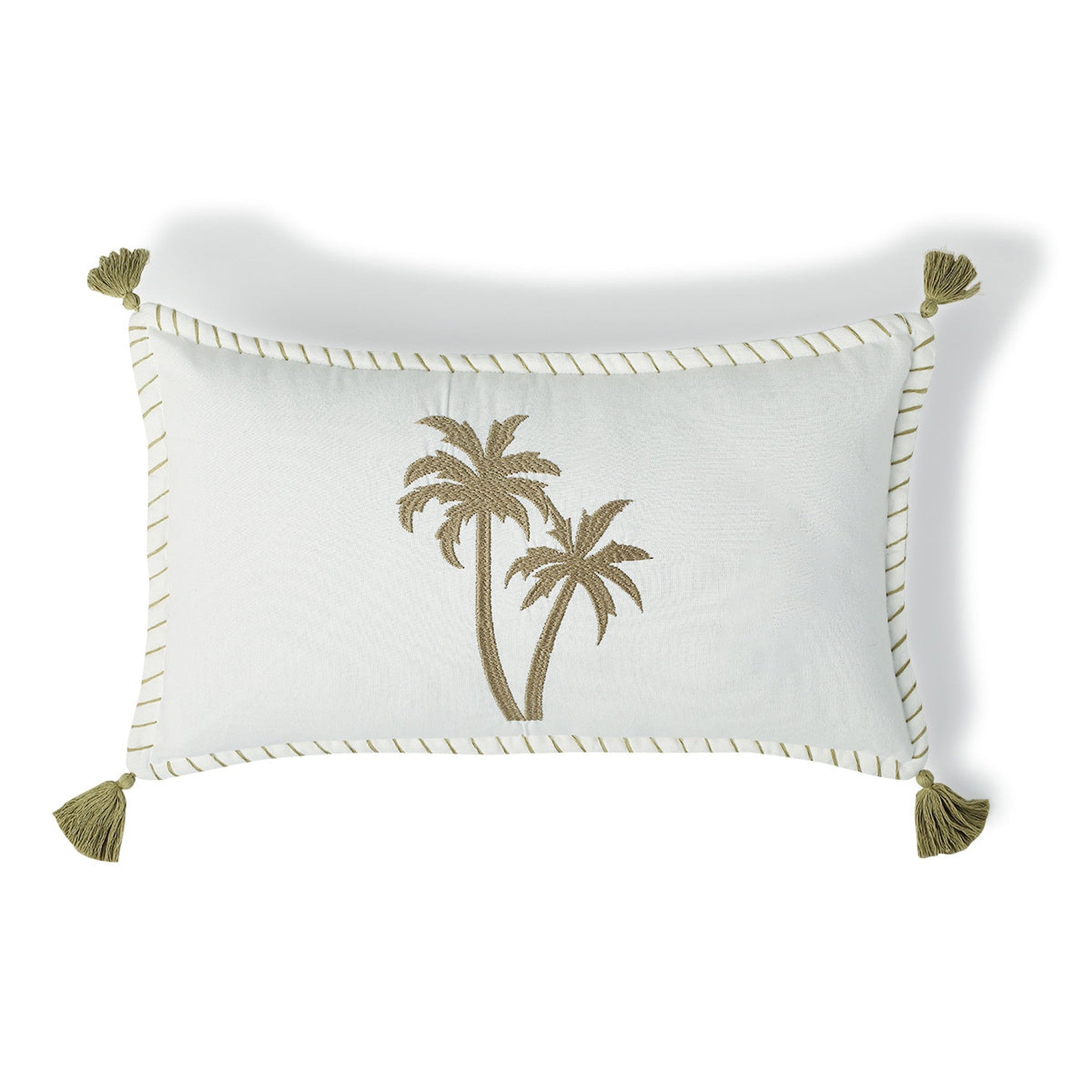 Housse De Coussin Toile De Coton 50X30 Oasis Sable