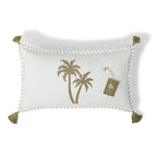 Housse De Coussin Toile De Coton 50X30 Oasis Sable