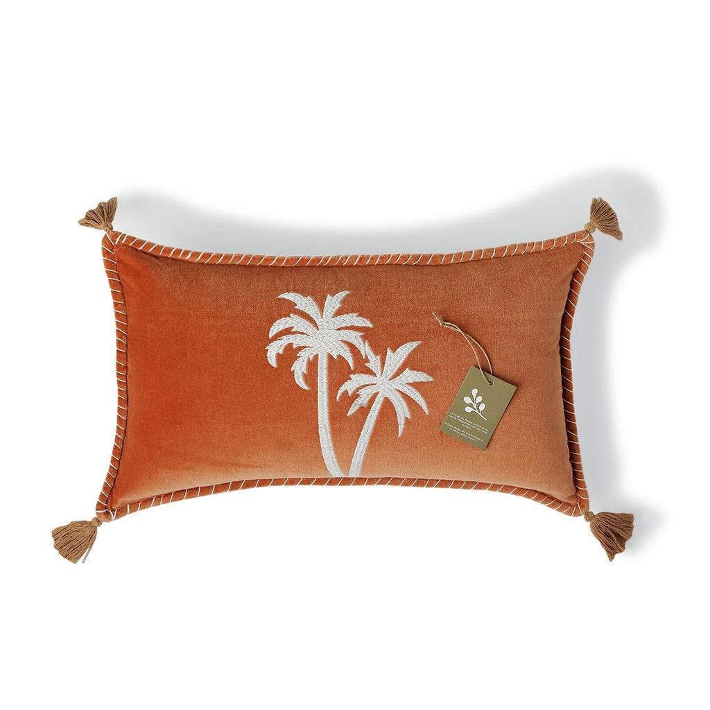 Oasis Velours - Funda de cojín - Terciopelo de algodón - Tierra de Siena