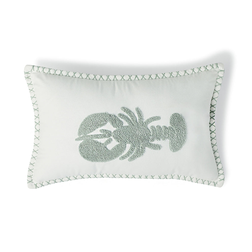 Cotton Canvas Cushion Cover 50x30 - Lobster - Glacier Blue