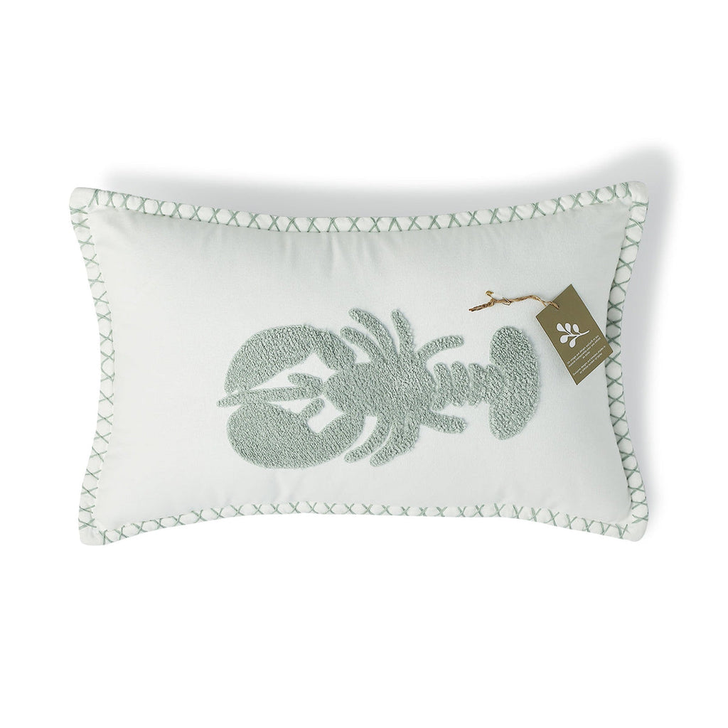 Cotton Canvas Cushion Cover 50x30 - Lobster - Glacier Blue