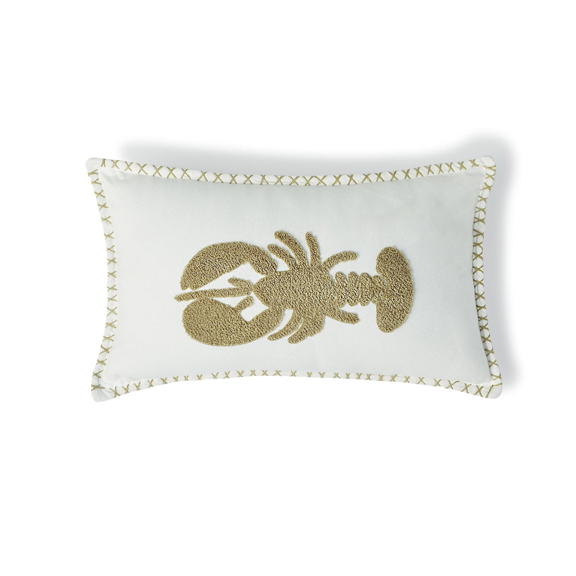Housse De Coussin Toile De Coton 50X30 Lobster Sable