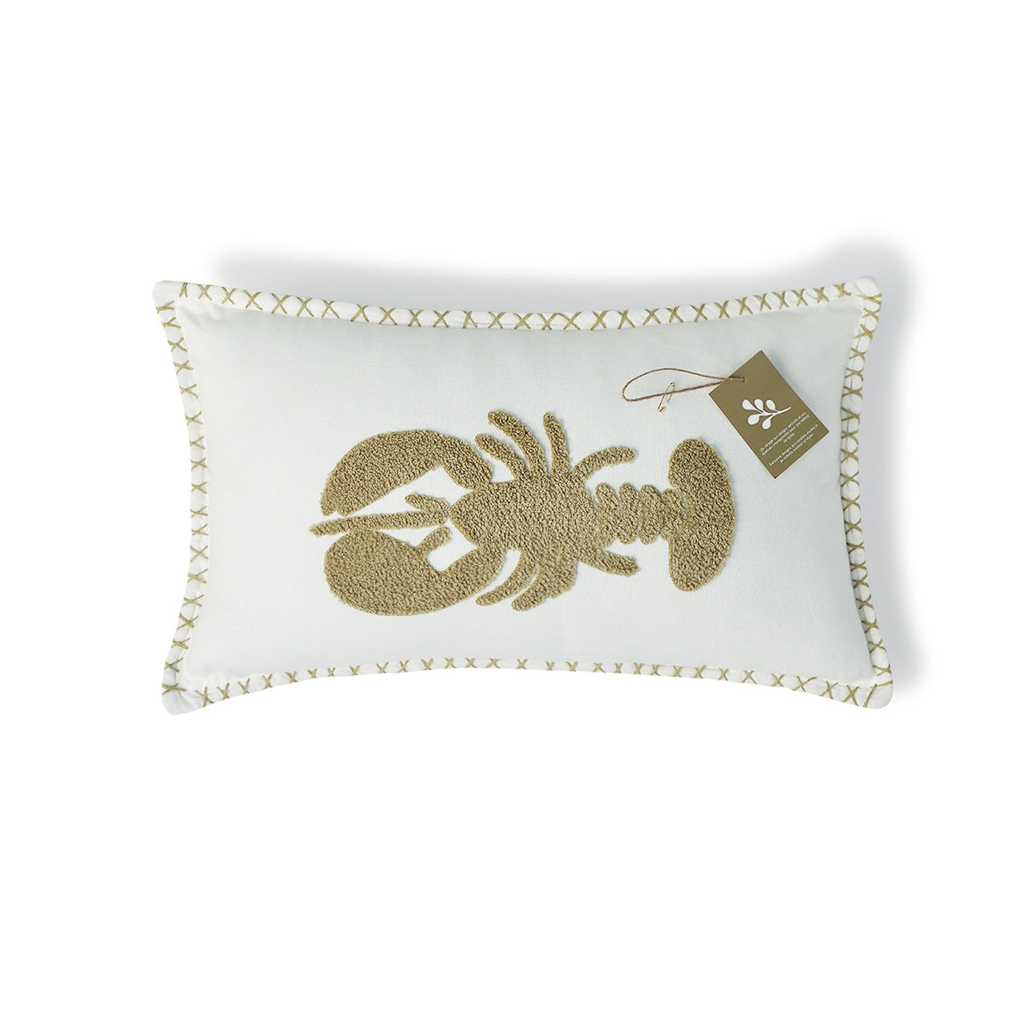Housse De Coussin Toile De Coton 50X30 Lobster Sable
