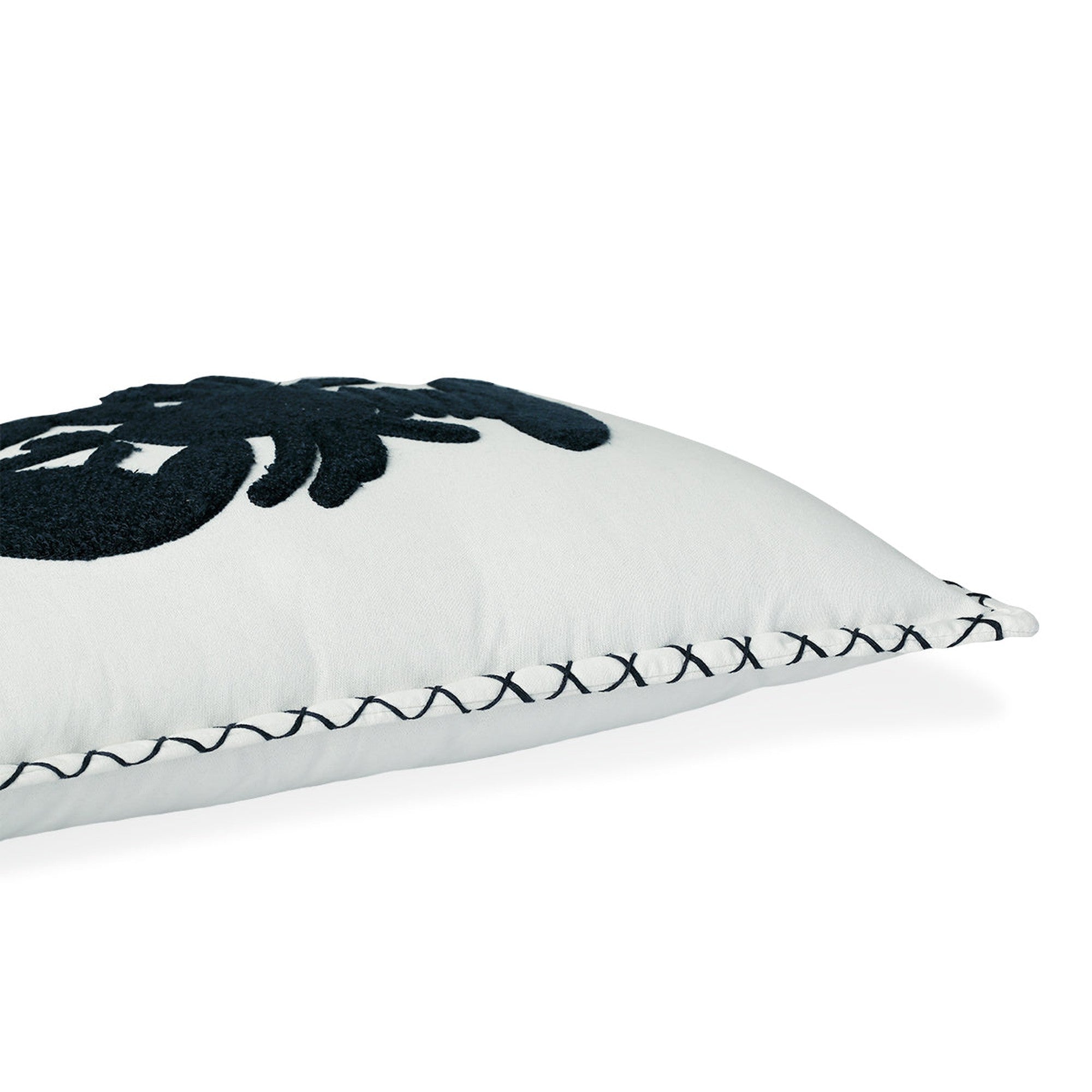 Housse De Coussin Toile De Coton 50X30 Lobster Bleu Marine