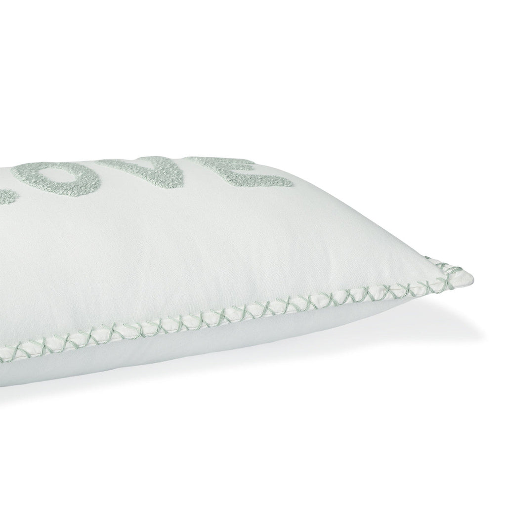 Housse De Coussin Toile De Coton 50X30 Xlove Bleu Glacier