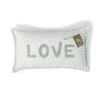 Housse De Coussin Toile De Coton 50X30 Xlove Bleu Glacier