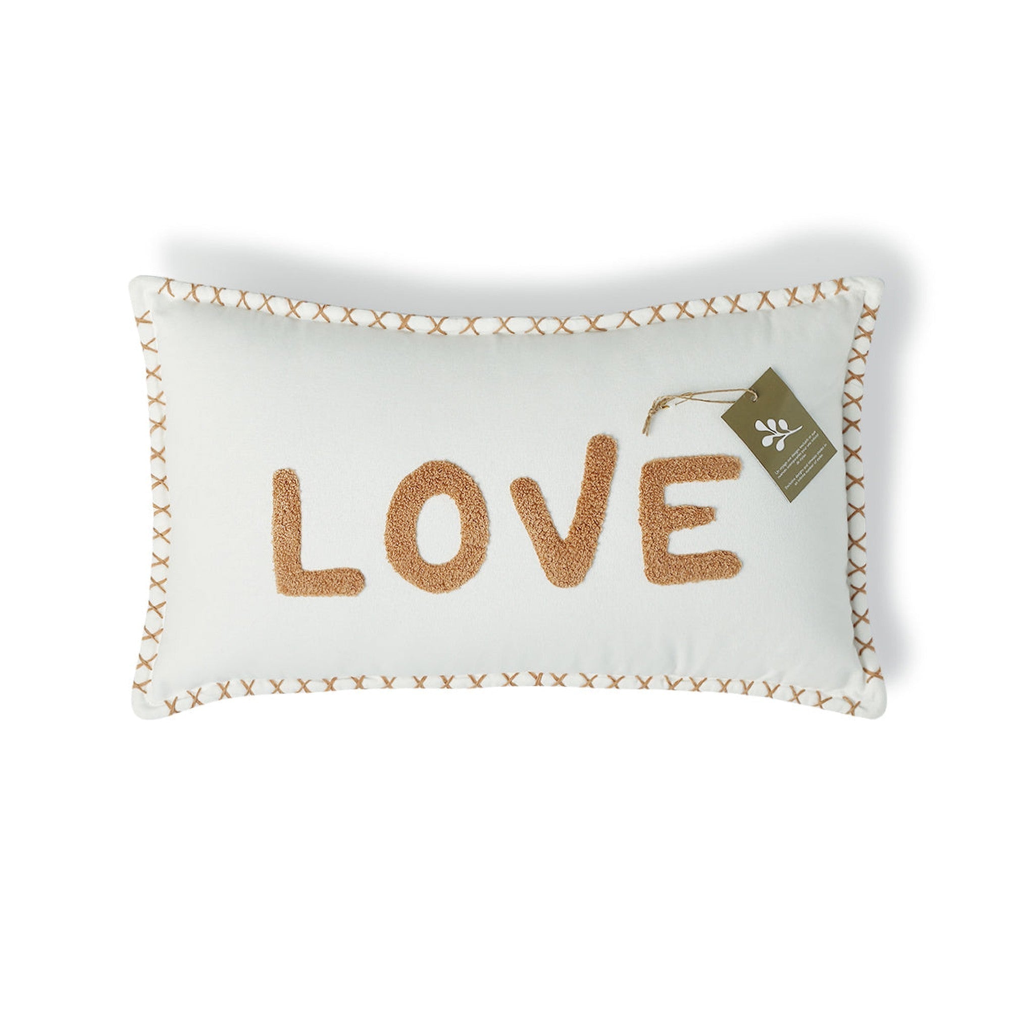 Housse De Coussin Toile De Coton 50X30 Xlove Terre De Sienne