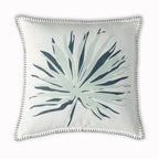 Palma - Coussin - Toile De Coton - Bleu Glacier