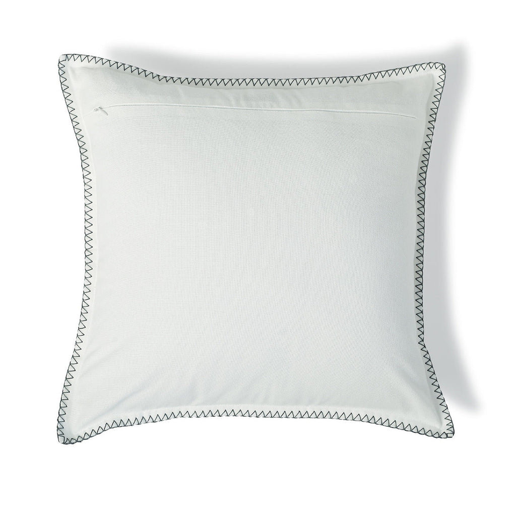 Palma - Coussin - Toile De Coton - Bleu Glacier