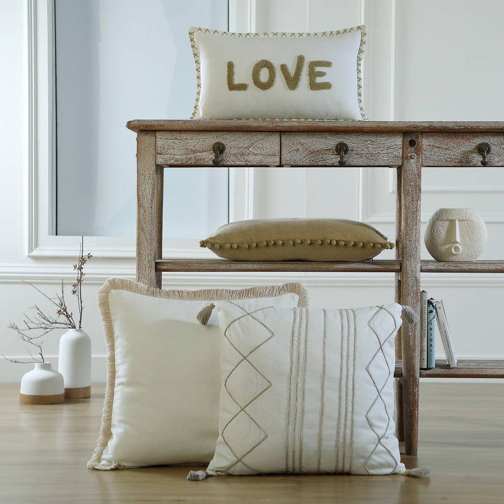 Xlove - Coussin - Toile De Coton - Sable
