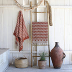 Fouta Jacquard Coton 100X200 Cabana Terracotta