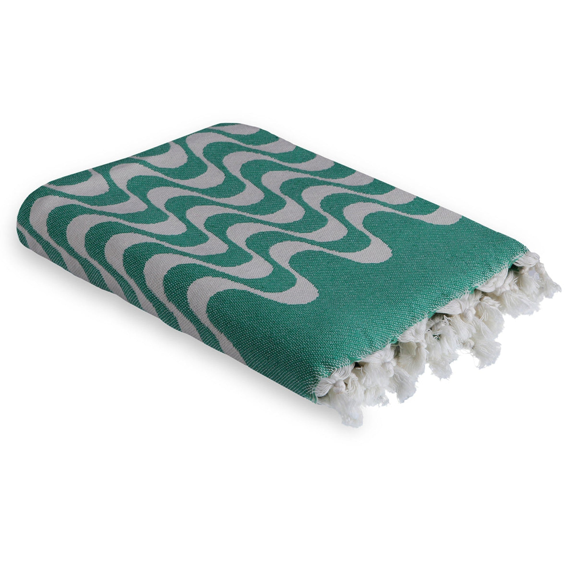 Jacquard cotton fouta 100x200 CABANA brazil green