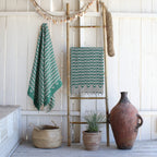 Jacquard cotton fouta 100x200 CABANA brazil green