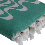 Jacquard cotton fouta 100x200 CABANA brazil green