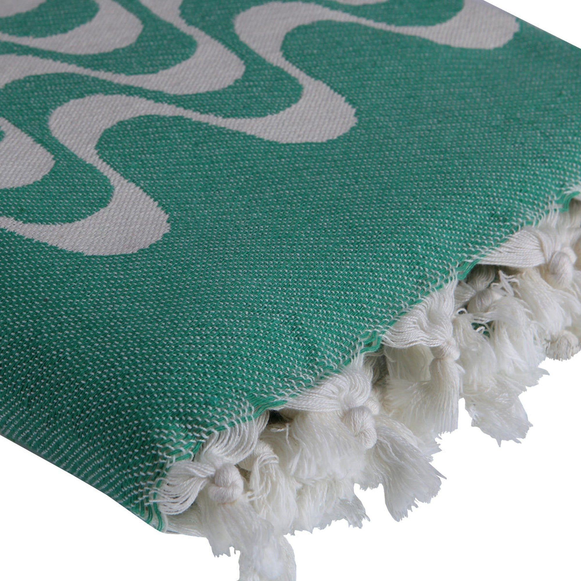 Jacquard cotton fouta 100x200 CABANA brazil green