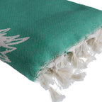 Jacquard cotton fouta 100x200 PINEAPPLE brazil green