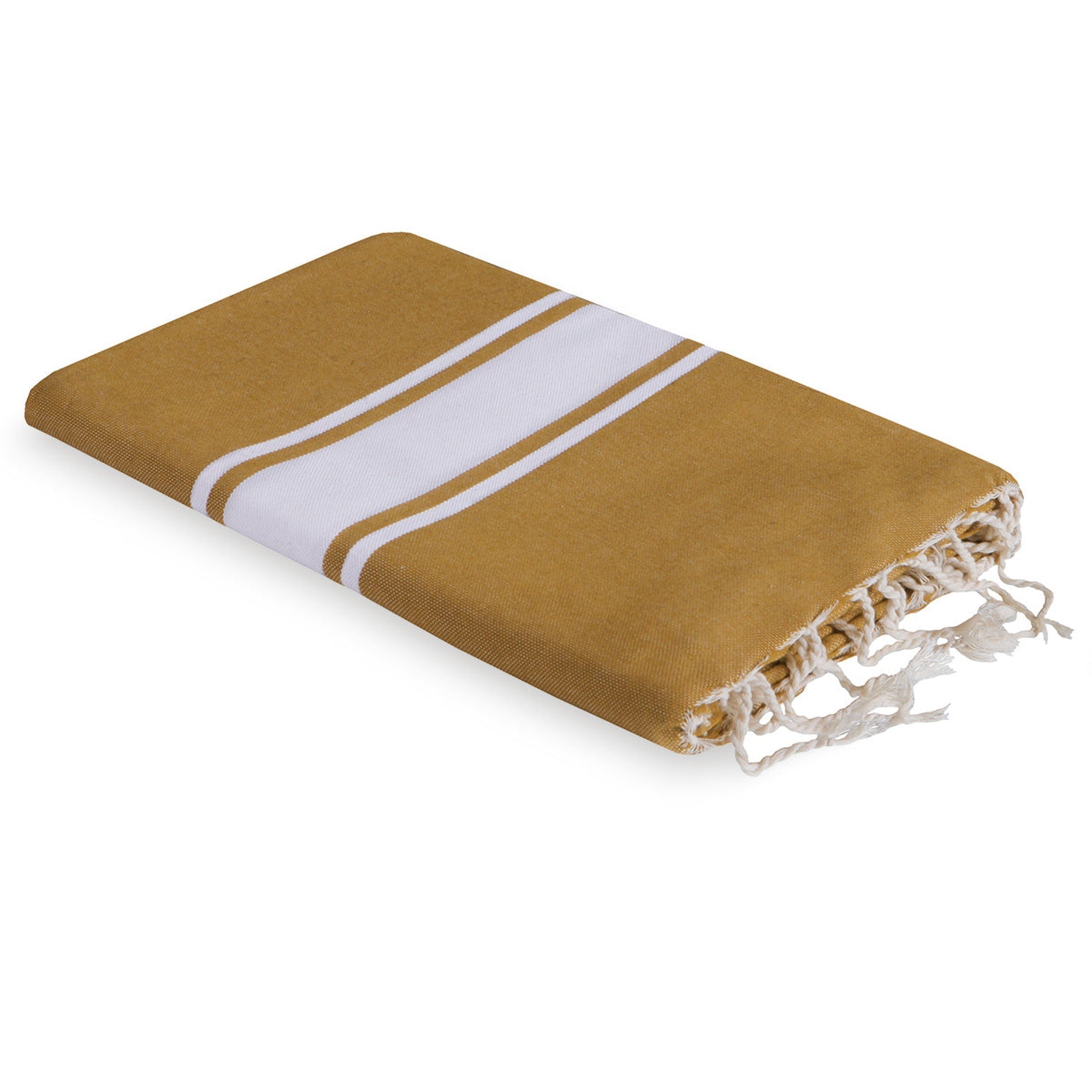 Fouta coton 100x200 ST TROPEZ jaune moutarde