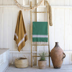 Fouta coton 100x200 ST TROPEZ jaune moutarde