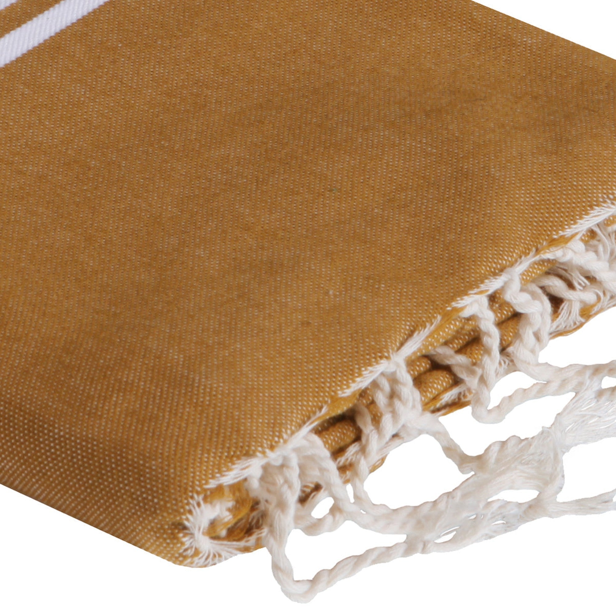 Fouta coton 100x200 ST TROPEZ jaune moutarde