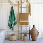 Fouta coton 100x200 ST TROPEZ jaune moutarde