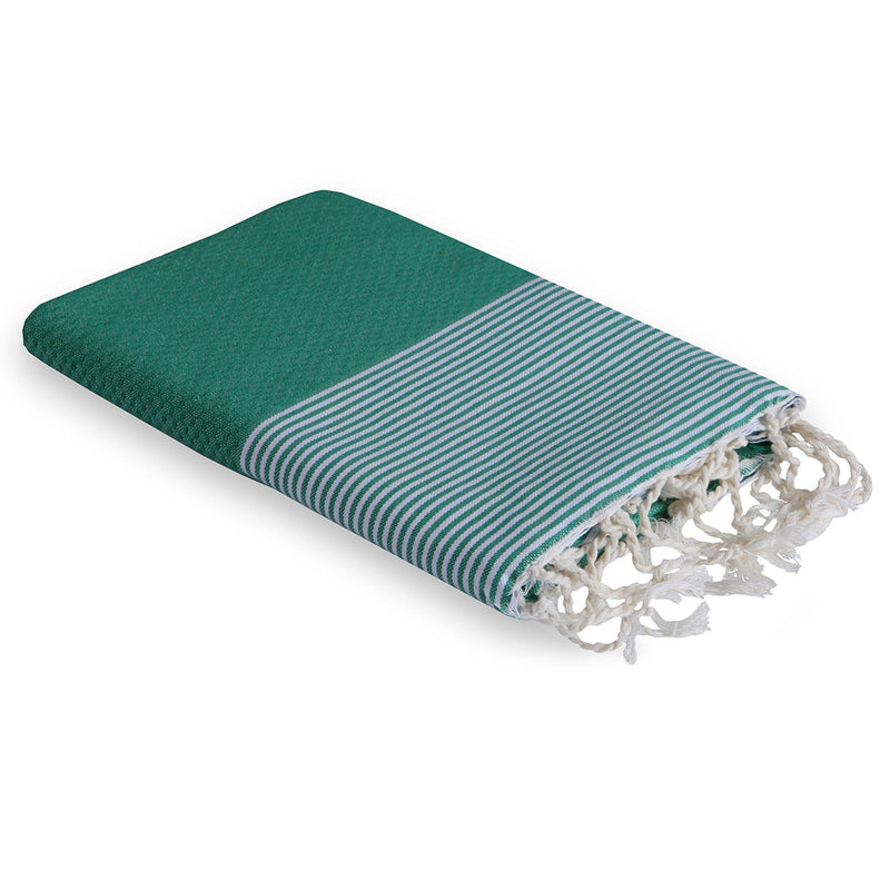 Honeycomb Fouta - Cotton - Brazil Green - Ibiza