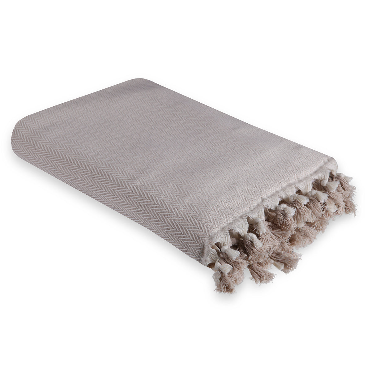 Megeve - Plaid - Algodón - Topo Claro