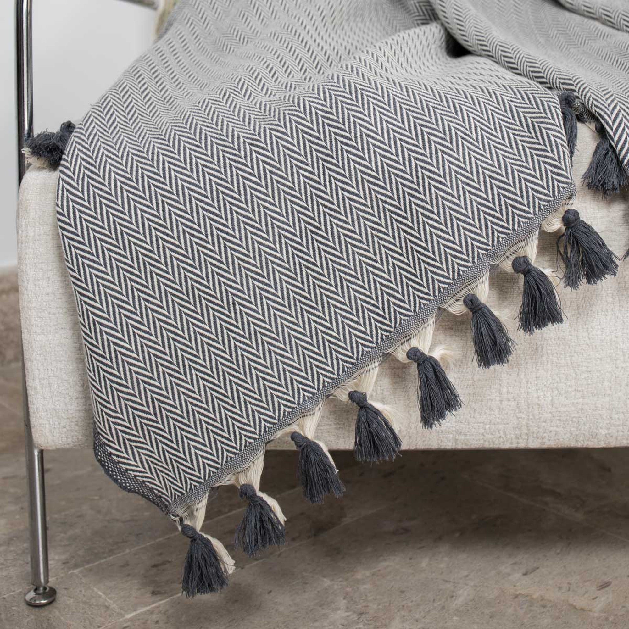 Megeve - Plaid - Algodón - Gris Medio