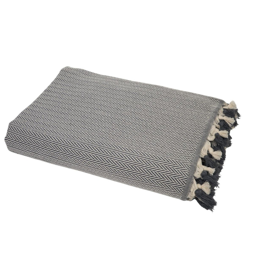 Megeve - Plaid - Algodón - Gris Medio