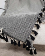 Megeve - Plaid - Coton - Noir