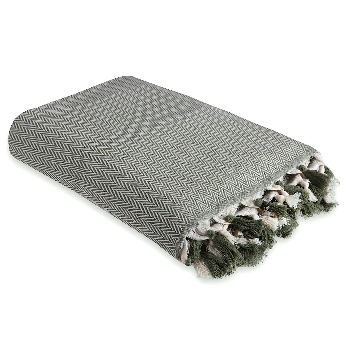 Megeve - Plaid - Algodón - Verde Oliva