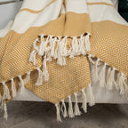 Liv - Throw - Cotton - Mustard Yellow