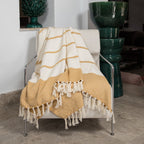 Liv - Throw - Cotton - Mustard Yellow
