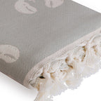Jacquard cotton fouta 100x200 LOBSTER light taupe