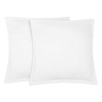 Hortensia - Lot De 2 Taies D'Oreiller - Lin Lavé - Blanc