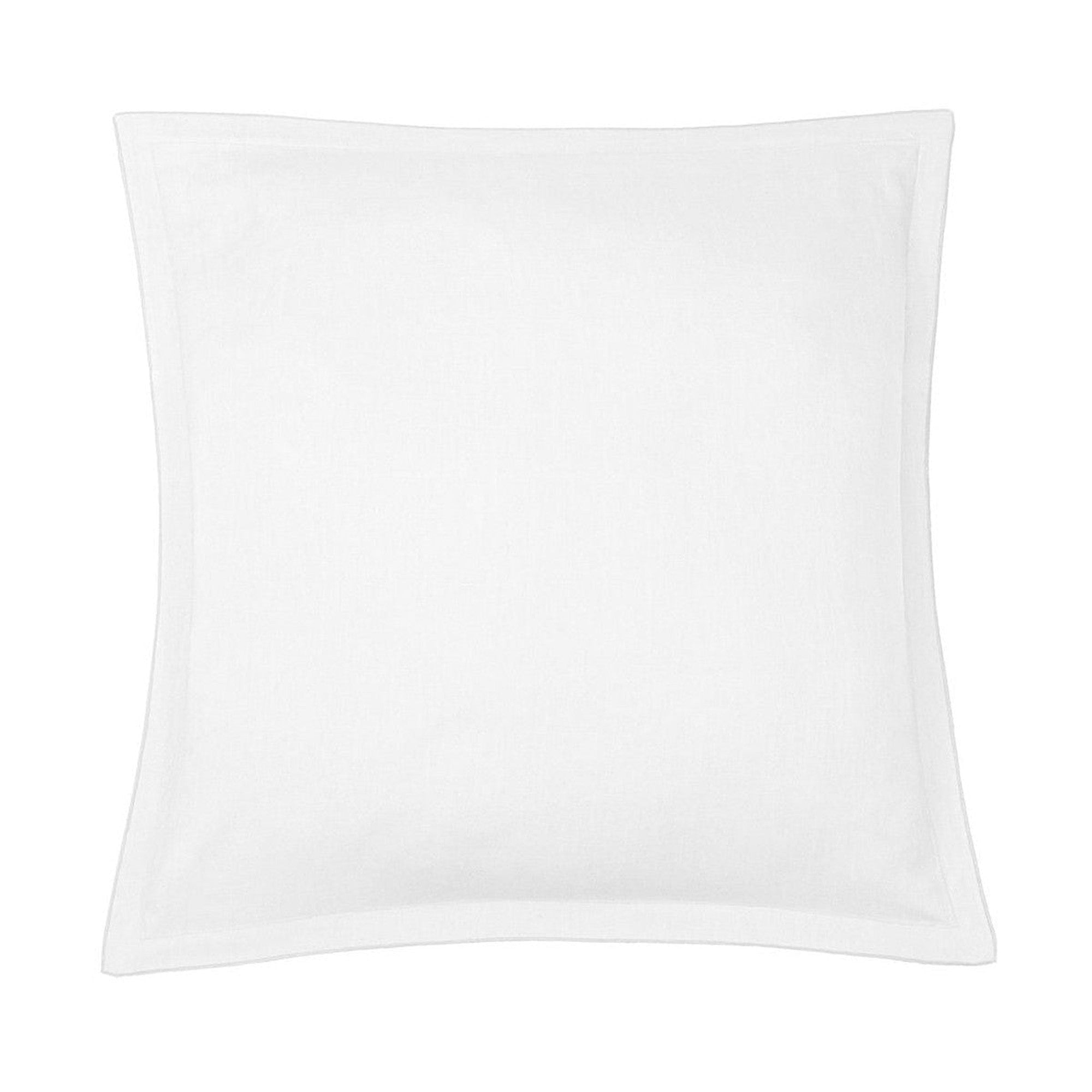 Hortensia - Lot De 2 Taies D'Oreiller - Lin Lavé - Blanc