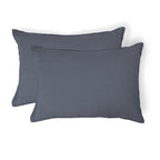 Camille - Funda De Almohada (X2) - Lino Lavado - Azul Tormenta